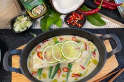 Lime and Coconut Curried Cod